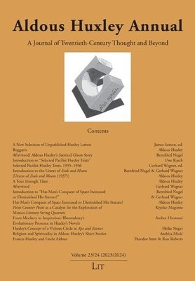 Aldous Huxley Annual: Volume 23/24 (2023/2024)