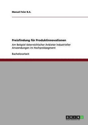 bokomslag Preisfindung fr Produktinnovationen