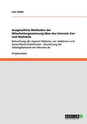 bokomslag Ausgewählte Methoden der Mitarbeitergewinnung über das Internet
