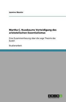 bokomslag Martha C. Nussbaums Verteidigung des aristotelischen Essentialismus