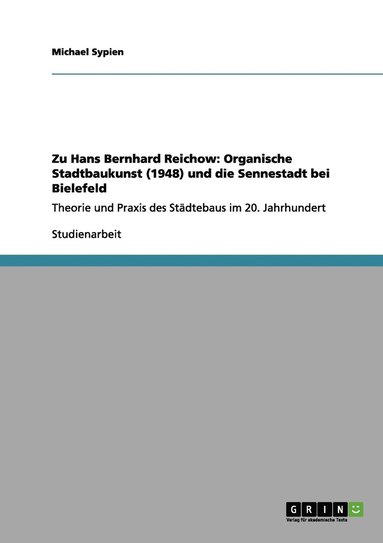 bokomslag Zu Hans Bernhard Reichow