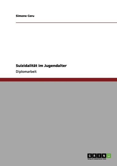 bokomslag Suizidalität im Jugendalter