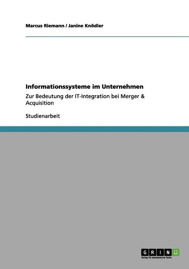 bokomslag Informationssysteme im Unternehmen