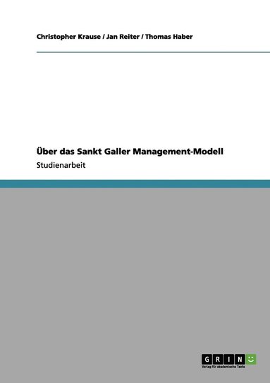 bokomslag ber das Sankt Galler Management-Modell