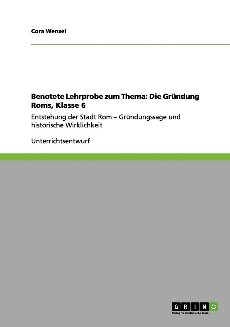 Benotete Lehrprobe zum Thema