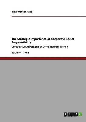bokomslag Strategic Importance of Corporate Social Responsibility