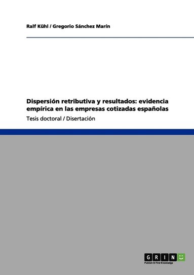 bokomslag Dispersión retributiva y resultados