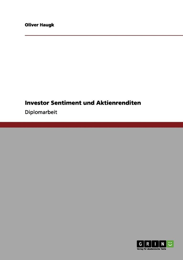 Investor Sentiment und Aktienrenditen 1