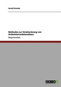 bokomslag Methoden zur Strukturierung von Artikelstammdatensätzen