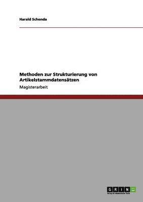 bokomslag Methoden zur Strukturierung von Artikelstammdatenstzen