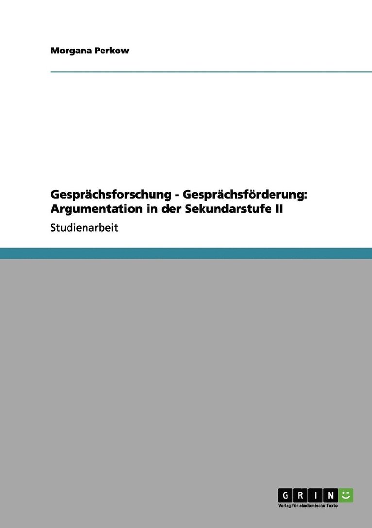 Gesprchsforschung - Gesprchsfrderung 1