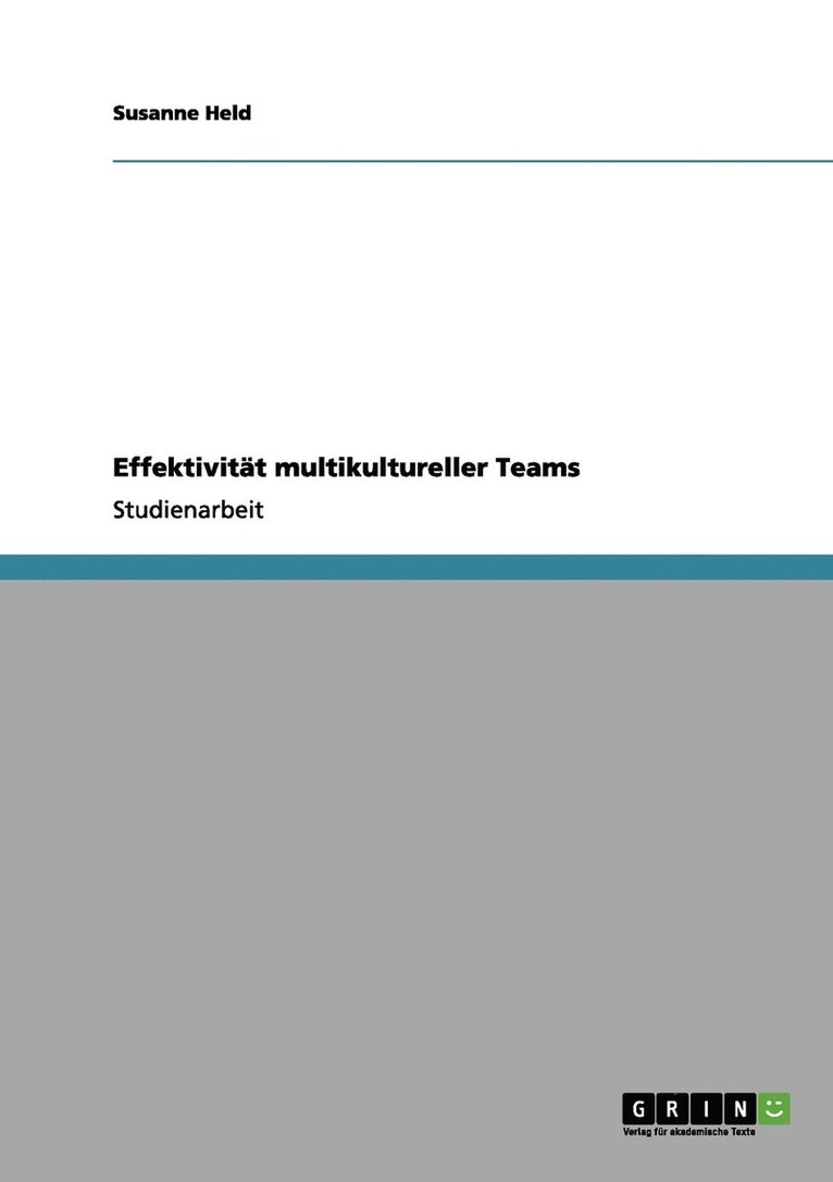 Effektivitt multikultureller Teams 1