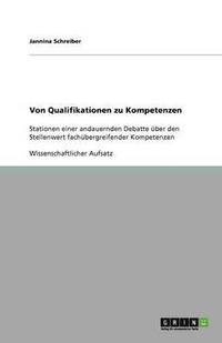 bokomslag Von Qualifikationen zu Kompetenzen