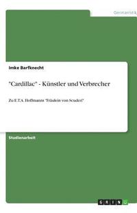 bokomslag 'Cardillac' - Kunstler Und Verbrecher