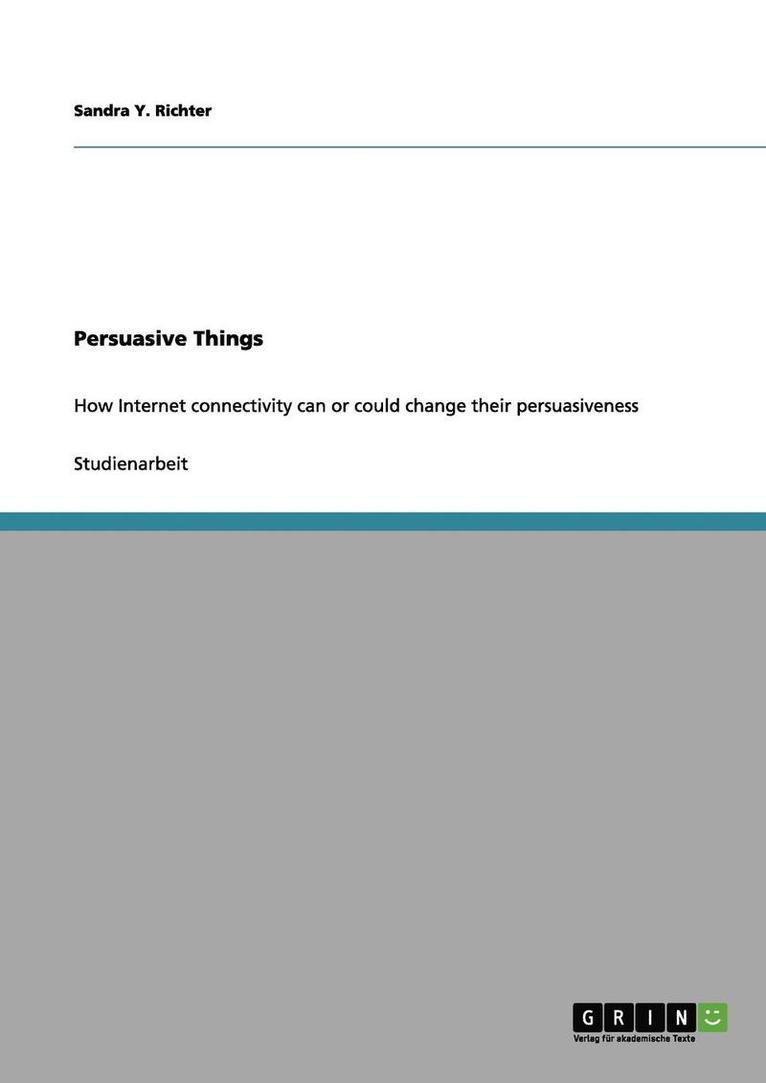 Sandra Y Richter, Sandra Y. Richter - Persuasive Things, Häftad