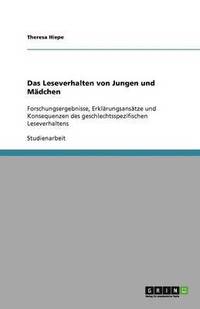 bokomslag Das Leseverhalten von Jungen und Mädchen