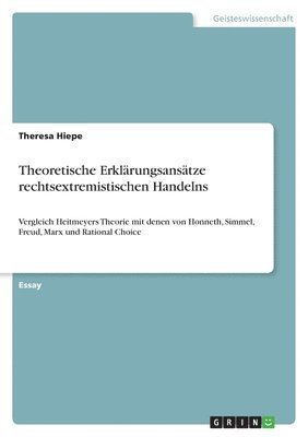 bokomslag Theoretische Erklrungsanstze rechtsextremistischen Handelns