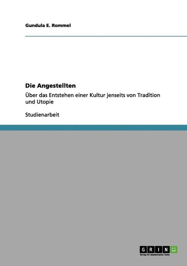 bokomslag Angestellten