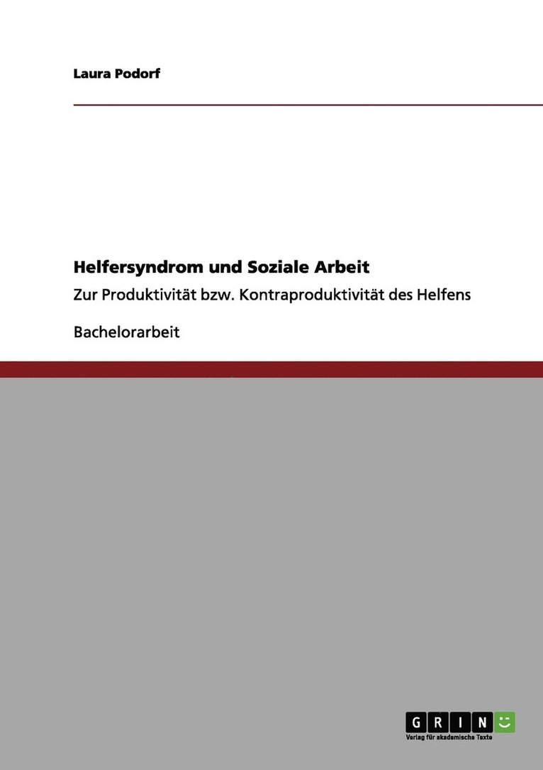 Laura Podorf - Helfersyndrom und Soziale Arbeit, Häftad