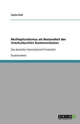 bokomslag Rechtspluralismus ALS Bestandteil Der Interkulturellen Kommunikation