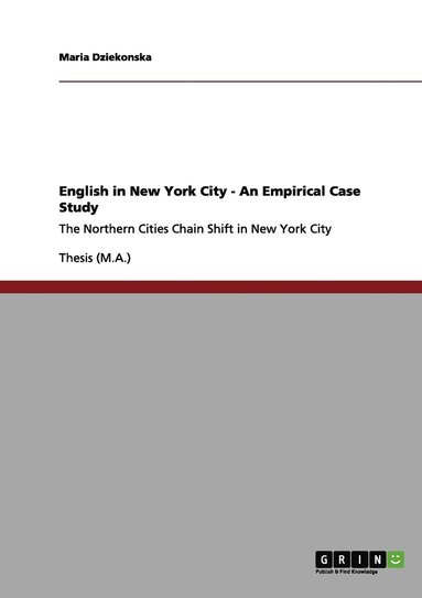 bokomslag English in New York City - An Empirical Case Study