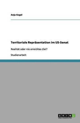 bokomslag Territoriale Reprasentation Im Us-Senat