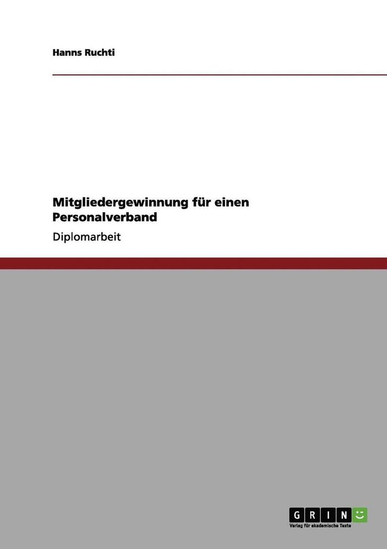 Mitgliedergewinnung Fur Einen Personalverband 1