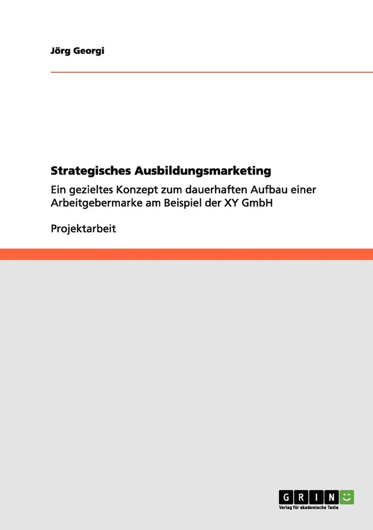 Jörg Georgi - Strategisches Ausbildungsmarketing, Häftad