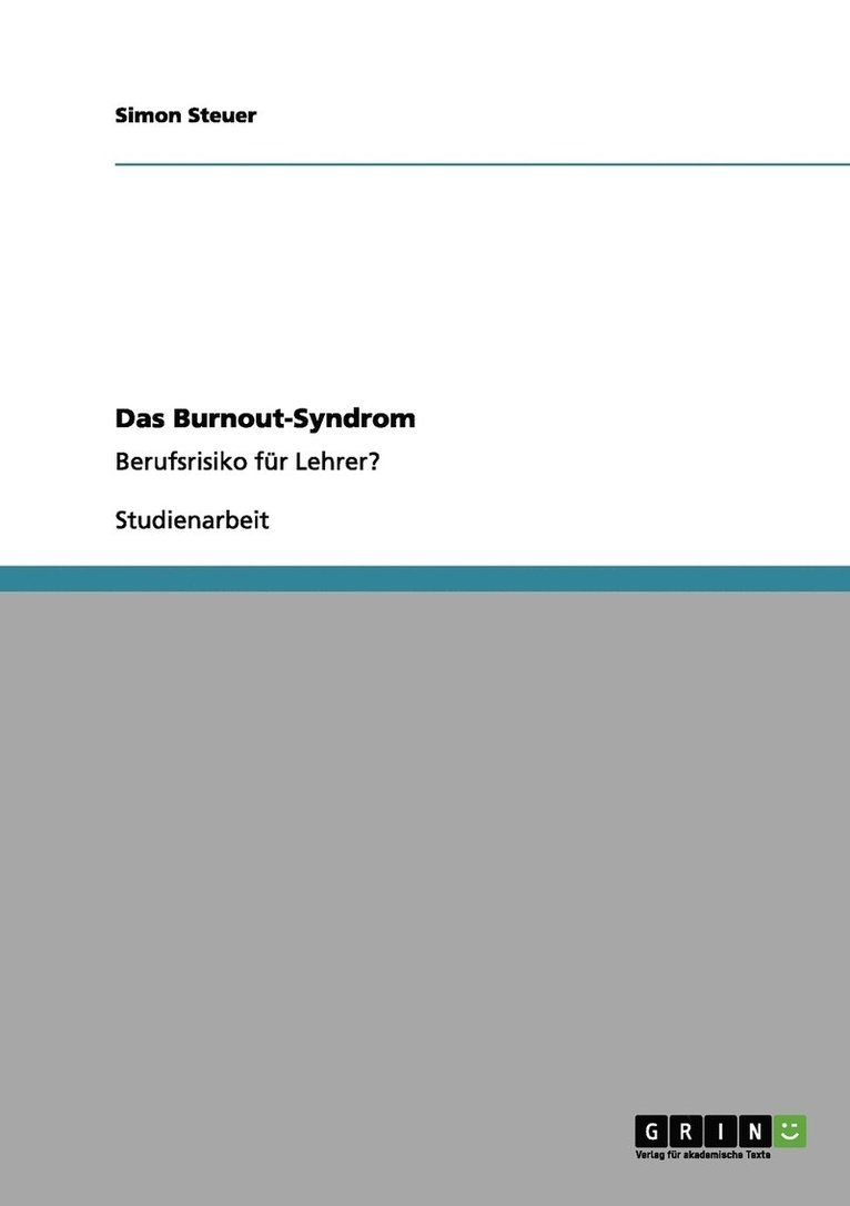 Das Burnout-Syndrom 1