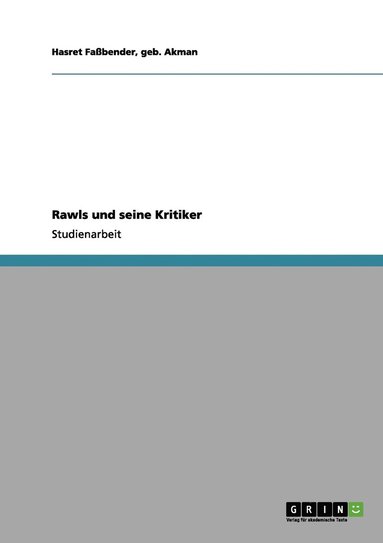 bokomslag Rawls und seine Kritiker