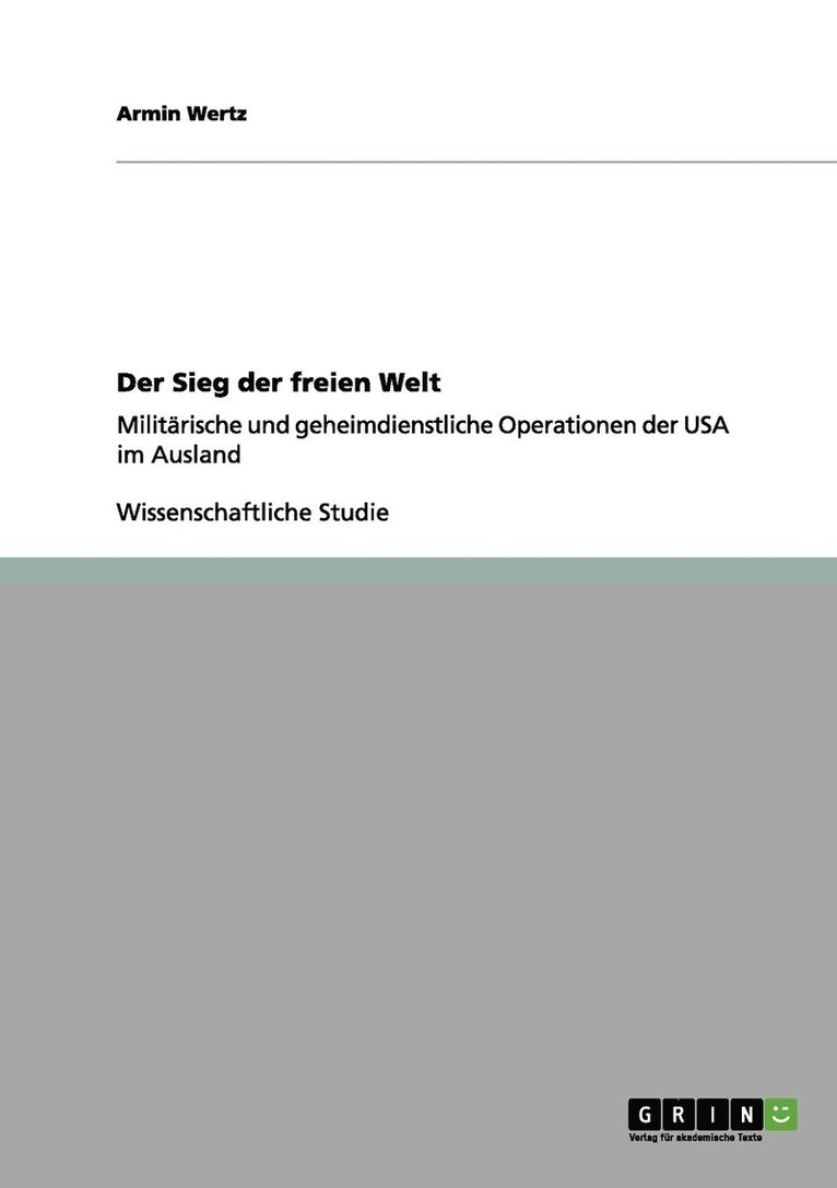 Armin Wertz - Sieg der freien Welt, Häftad. Tillgänglighet: Lägg i varukorg