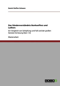 bokomslag Das Sundenverstandnis Bonhoeffers und Luthers