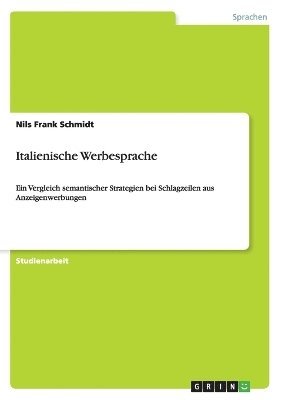 bokomslag Italienische Werbesprache