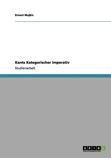 bokomslag Kants Kategorischer Imperativ