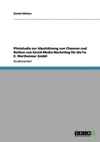 bokomslag Pilotstudie zur Abschtzung von Chancen und Risiken von Social Media Marketing fr die Fa. E. Wertheimer GmbH