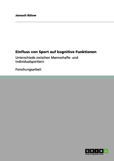 bokomslag Einfluss von Sport auf kognitive Funktionen