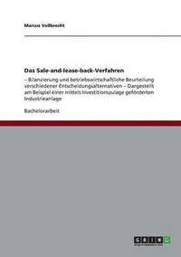 bokomslag Das Sale-and-lease-back-Verfahren