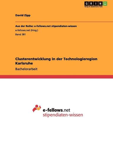 bokomslag Clusterentwicklung in Der Technologieregion Karlsruhe