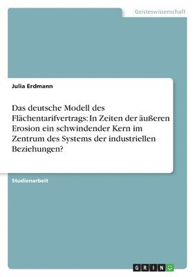 deutsche Modell des Flächentarifvertrags