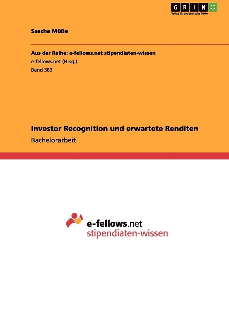 Investor Recognition und erwartete Renditen 1