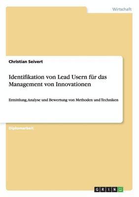 bokomslag Identifikation Von Lead Usern Fur Das Management Von Innovationen