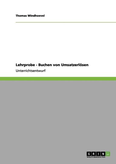 bokomslag Lehrprobe - Buchen Von Umsatzerlosen