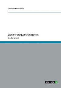 bokomslag Usability als Qualittskriterium
