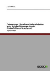 bokomslag Flat maximum Principle und Budgetallokation unter Berucksichtigung verzoegerter Werbeeffekte und Unsicherheit