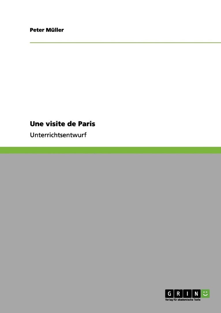 Une visite de Paris 1