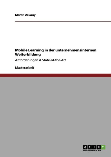 bokomslag Mobile Learning in der unternehmensinternen Weiterbildung