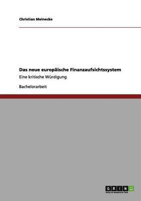 bokomslag neue europäische Finanzaufsichtssystem
