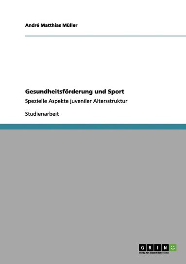 bokomslag Gesundheitsförderung und Sport