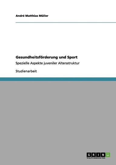 bokomslag Gesundheitsfrderung und Sport