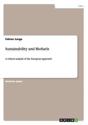 Sustainability and Biofuels 1